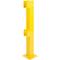 Poteaux d'extrémité pour garde-corps de sécurité pour l'utilisation à l'intérieur, couleur jaune RAL 1023